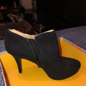 Black Booties. Size 10.